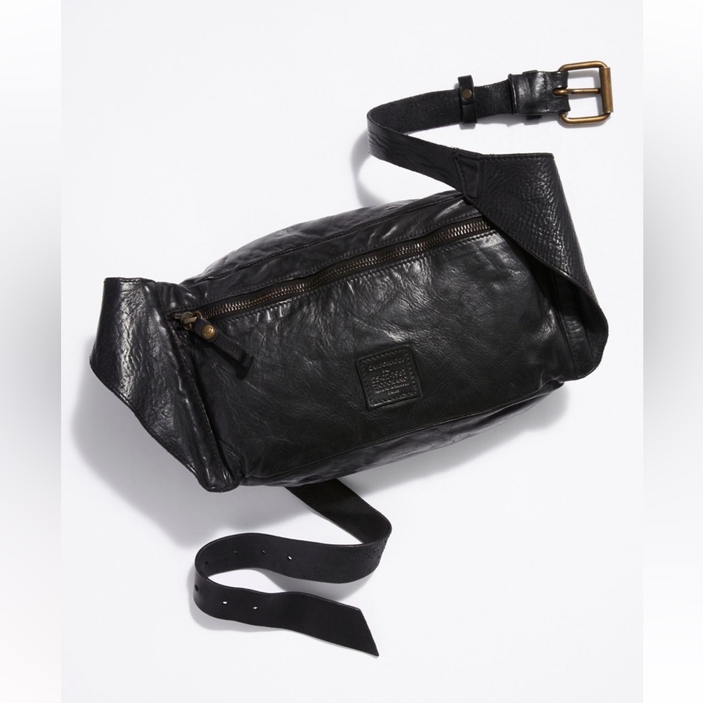 Campomaggi unisex Classic black leather bag! Purchased from Free people - Picture 3 of 15
